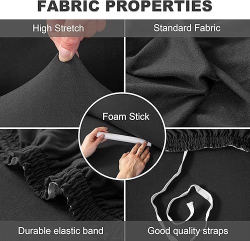 Miniatura 4 de Funda de sofá modular en forma de L, funda elástica y suave para sofá de 2 piezas, protector de muebles con 2 fundas de almohada
