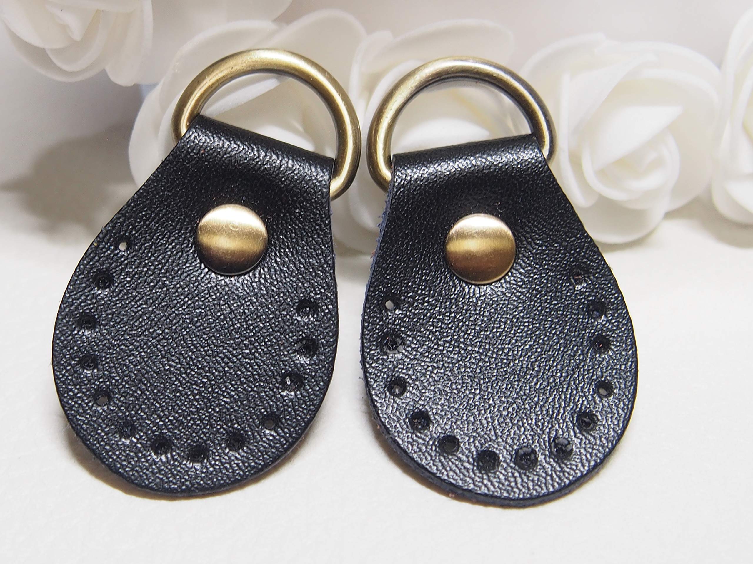 専用　 レザーズ＆トレジャーズ ウォレットパーツ Dカン 超希少 K18 レザー金具 『Dカン ゴールド 18mm 2個入り』 工芸,皮革,金具,Dカン