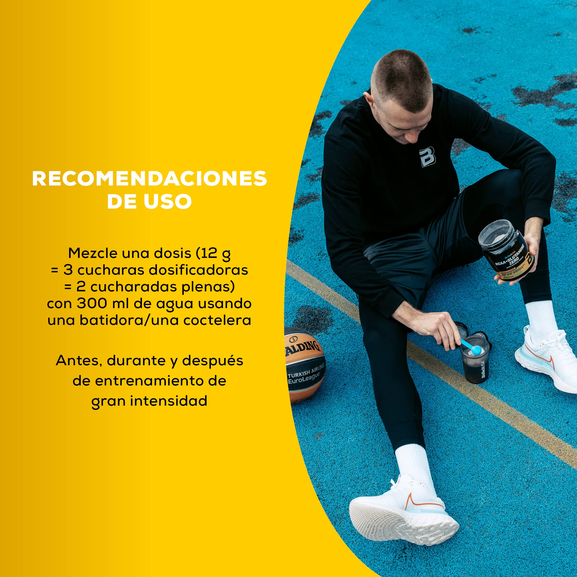 BioTechUSA BCAA+Glutamine Zero | BCAA con L-glutamina en proporción 1:1