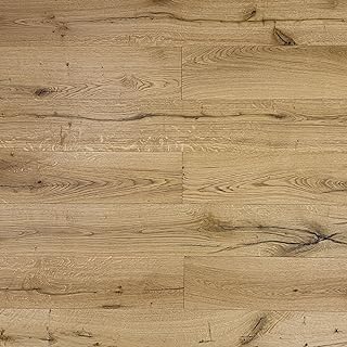 Parkettboden Eiche Rustikal Parkett Landausdiele 3-Schicht 190 mm Breit gebürstet, gefast & endgeölt, Klicksystem (Eiche Rustikal 190 mm Breit, Parkettboden - 1 Paket)