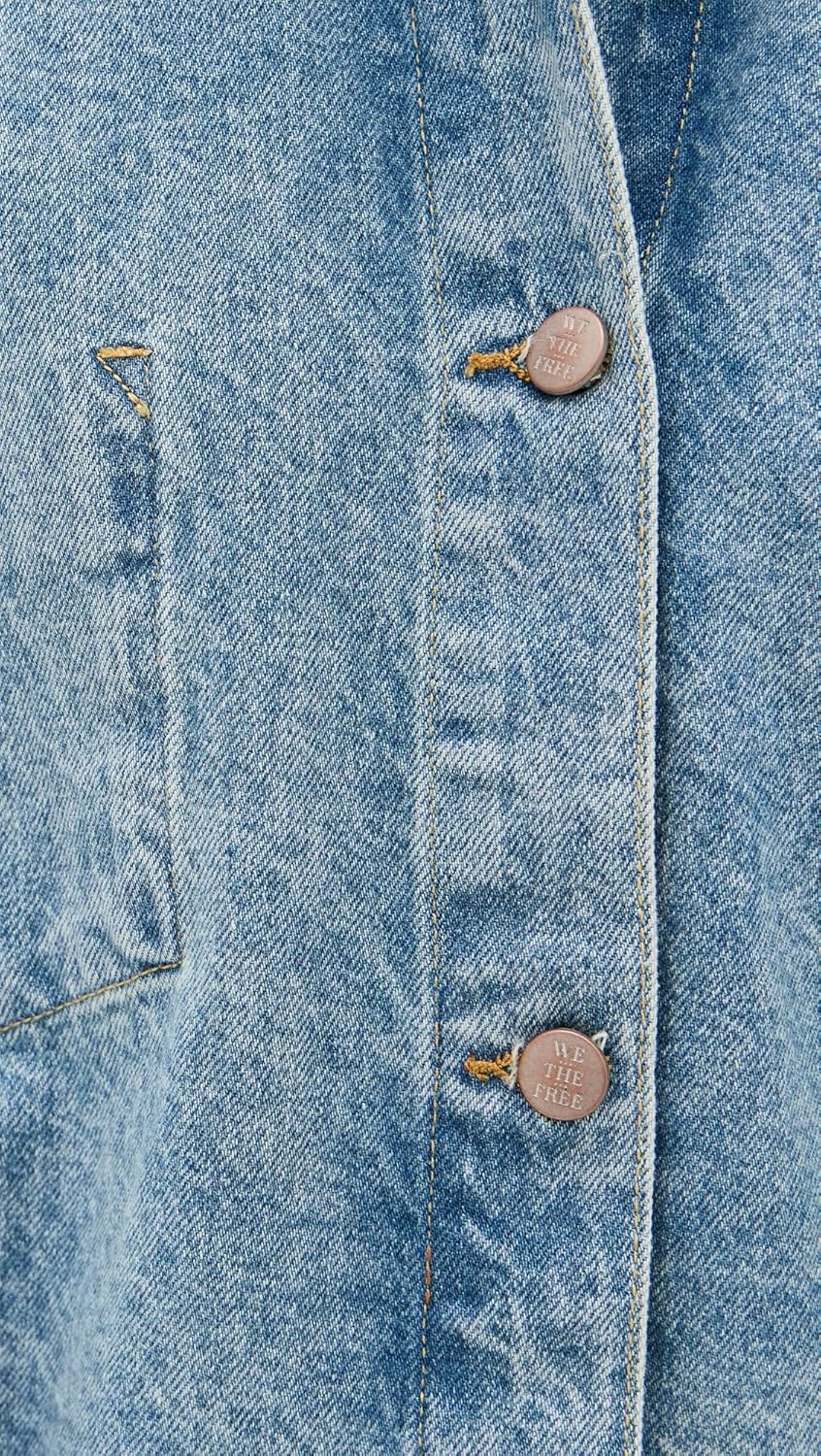 Free People Women's Avery Denim Jacket - Image 6