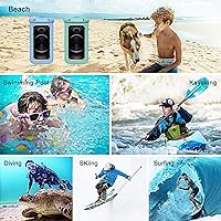 Vista 7 de Janmitta Bolsa universal extragrande impermeable, bolsa seca subacuática para iPhone 13/12, iPhone 13/12 Pro Max, iPhone 12/13 Mini y otros