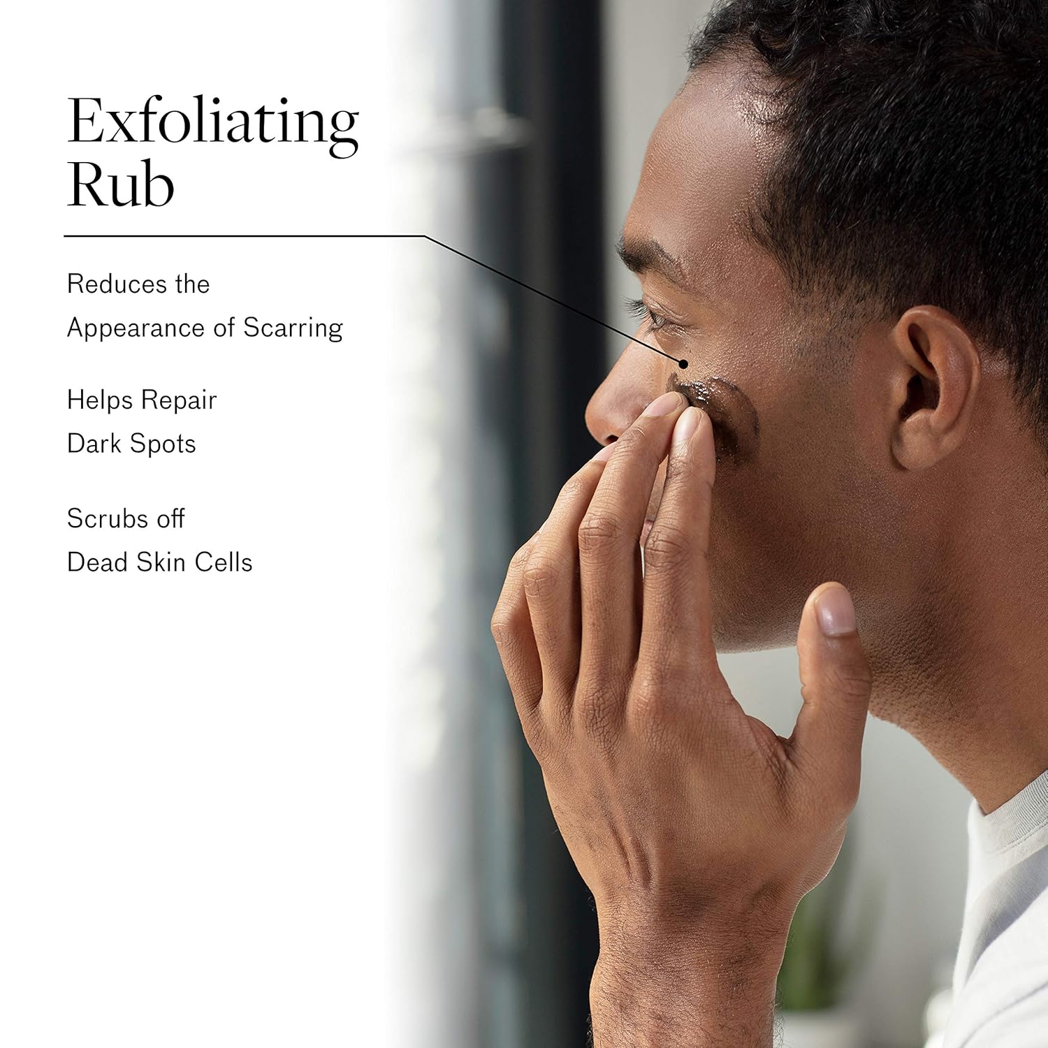 Lumin Mens Face Scrub, Charcoal Face Scrub Men, Face Cleanser for Men