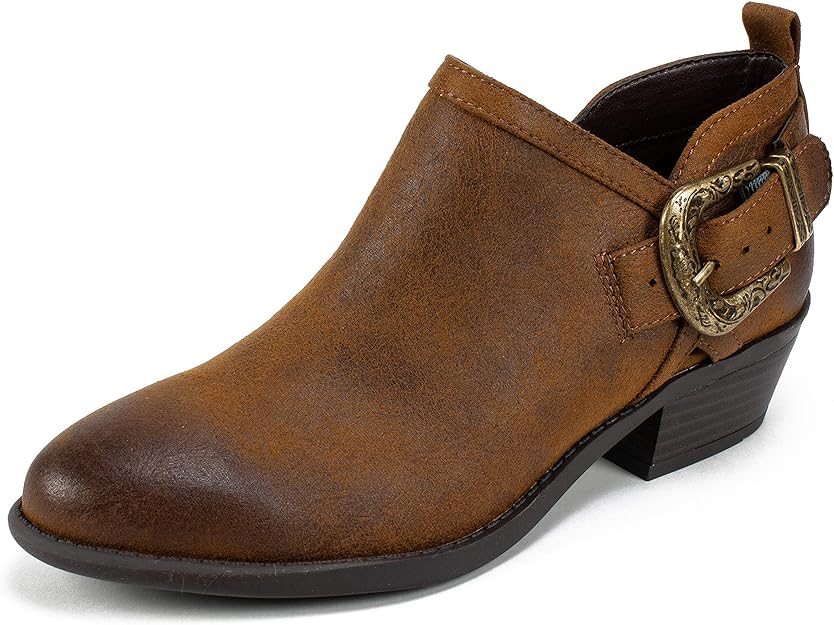 white mountain davenport western ankle booties