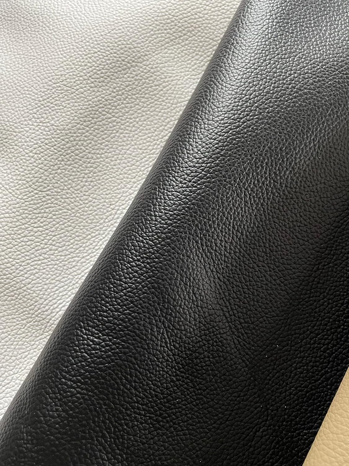 Upholstery Cowhide Leather Whole Hides 40 Sq Ft (Black)