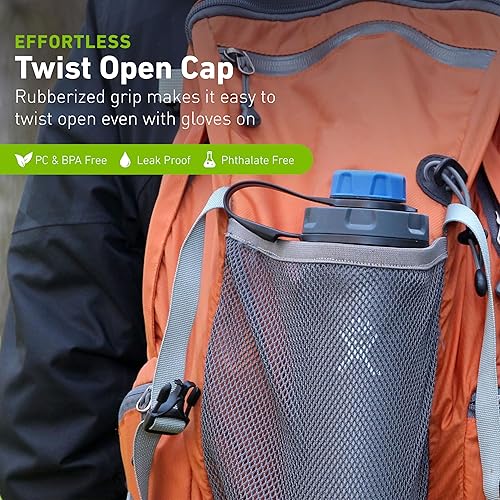 Vista 24 de humangear capCAP+ Convierte aberturas de boca ancha Seguro fácil de abrir Material seguro para alimentos Tapa de accesorio para botella