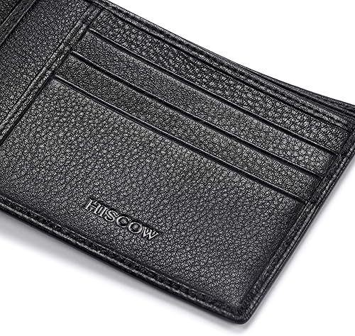 Miniatura 5 de Billeteras de cuero de grano completo para hombres delgadas y minimalistas para hombre regalos para papá cumpleaños día del padre