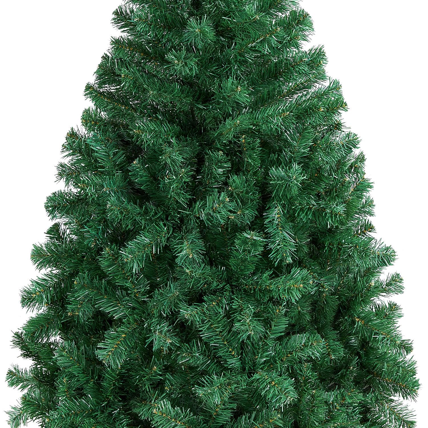 Buy Yaheetech 4.5ft Pre-lit Artificial Christmas Tree With Incandescent Warm White Lights Snow Flocked Full Prelighted Xmas Tree With 340 Branch Tips 150 Incandescent Lights Foldable Stand White