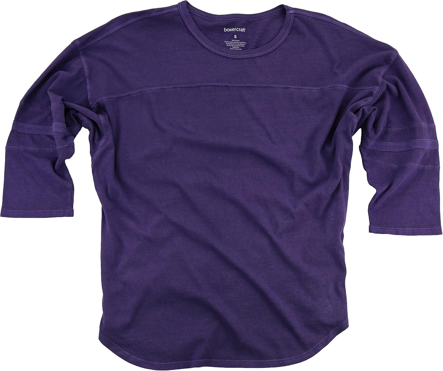 boxercraft Vintage Jersey Cotton Three Quarter Sleeve, Ladies Sizes