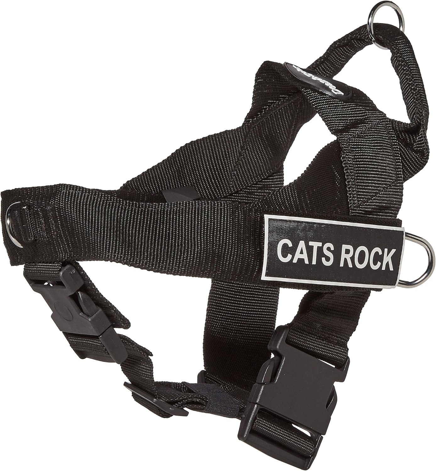 Dean & Tyler D&T UNIVERSAL CATSROCK BK-XS DT Universal No Pull Dog Harness, Cats Rock, X-Small, Fits Girth, 53cm to 64cm, Black