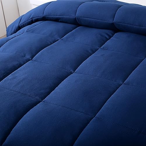 Miniatura 4 de Evolive Edredón alternativo al plumón de ganso, de microfibra suave, prelavado, para todas las temporadas, Full Queen