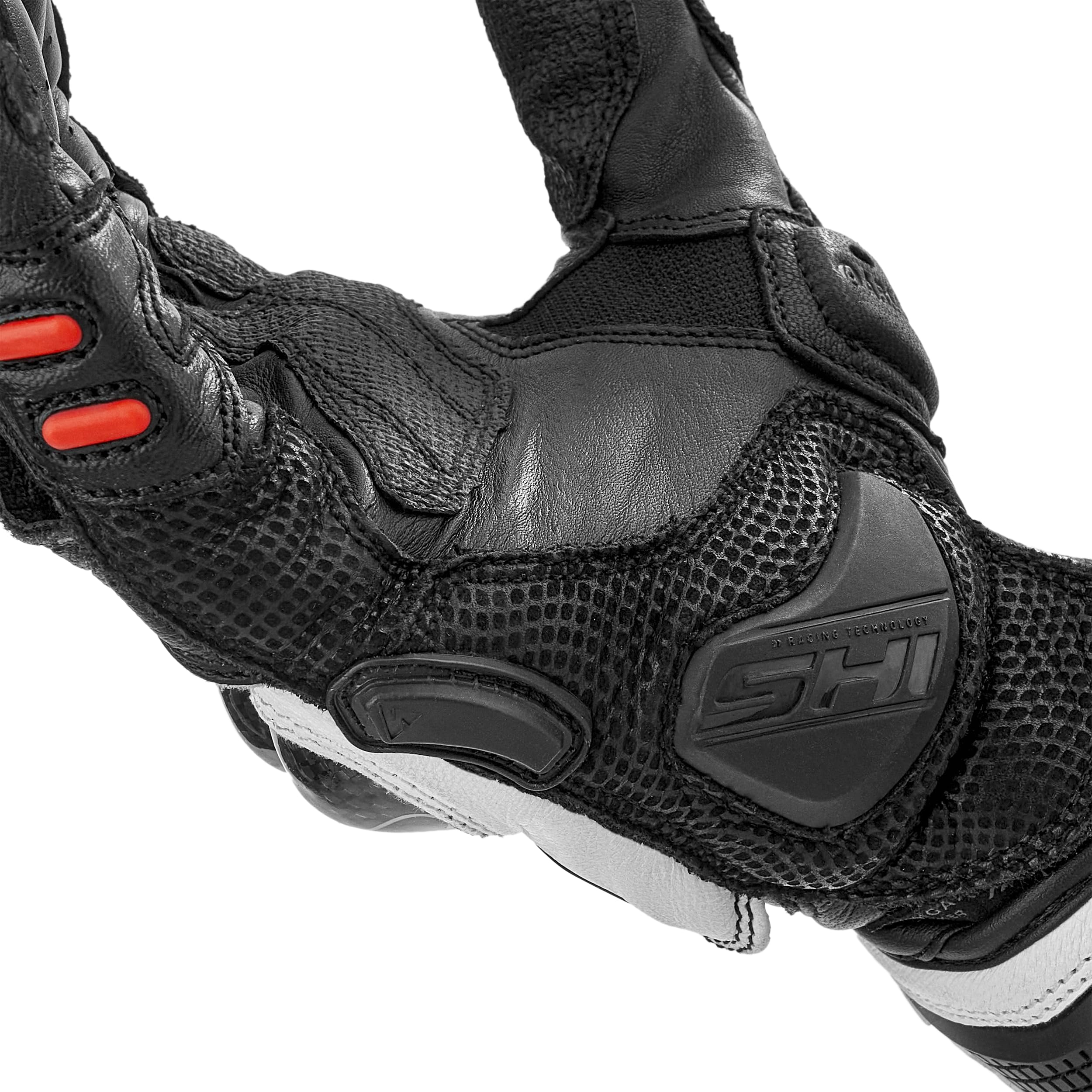 SHIMA RS-3 Motorrad Handschuhe Damen Leder Lange Sommer Motorradhandschuhe Schutz Touchscreen Touren Lederhandschuhe Motorcycle Belüftet Verstärkt Scheibenwischer (Damen, Rosa, XS)