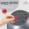 Plastic Transplanting Wave Globe Black Granite 30 cm/8 Litre Capacity