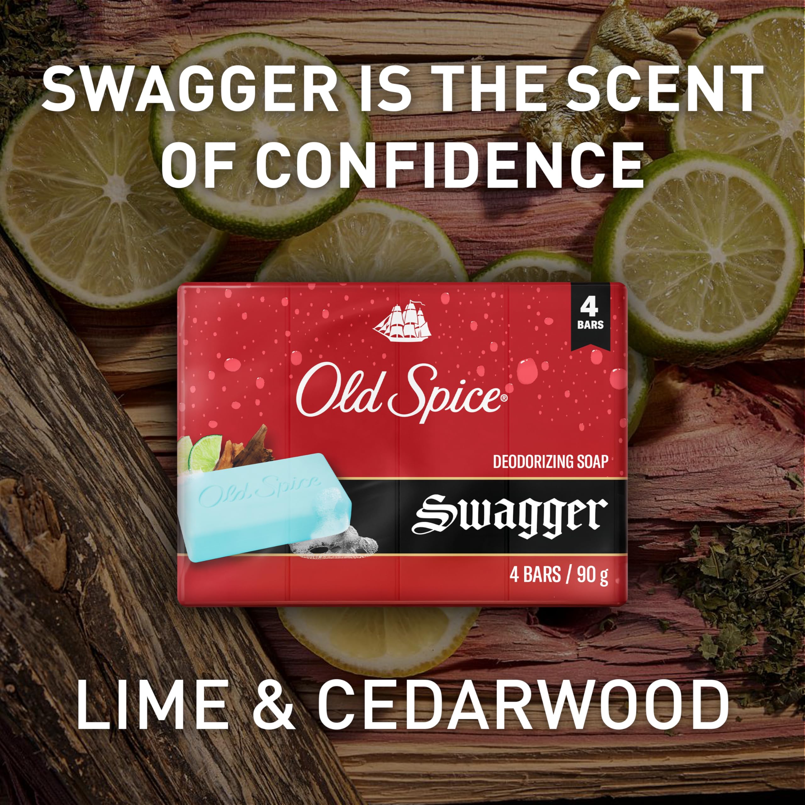 Old Spice Bar Soap for Men, Extra Clean, 360 G, 4 Bars