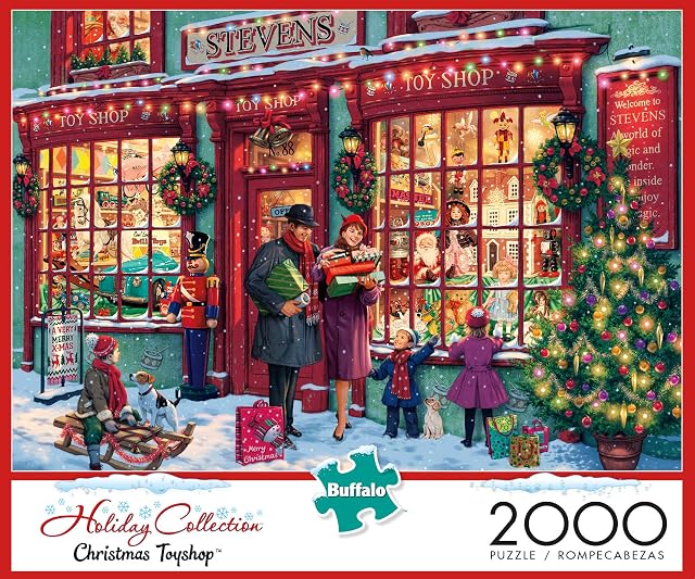 Foto 2 de 6 de Buffalo Games - Steve Read - Christmas Toyshop - Rompecabezas de 2000 Piezas para Adultos