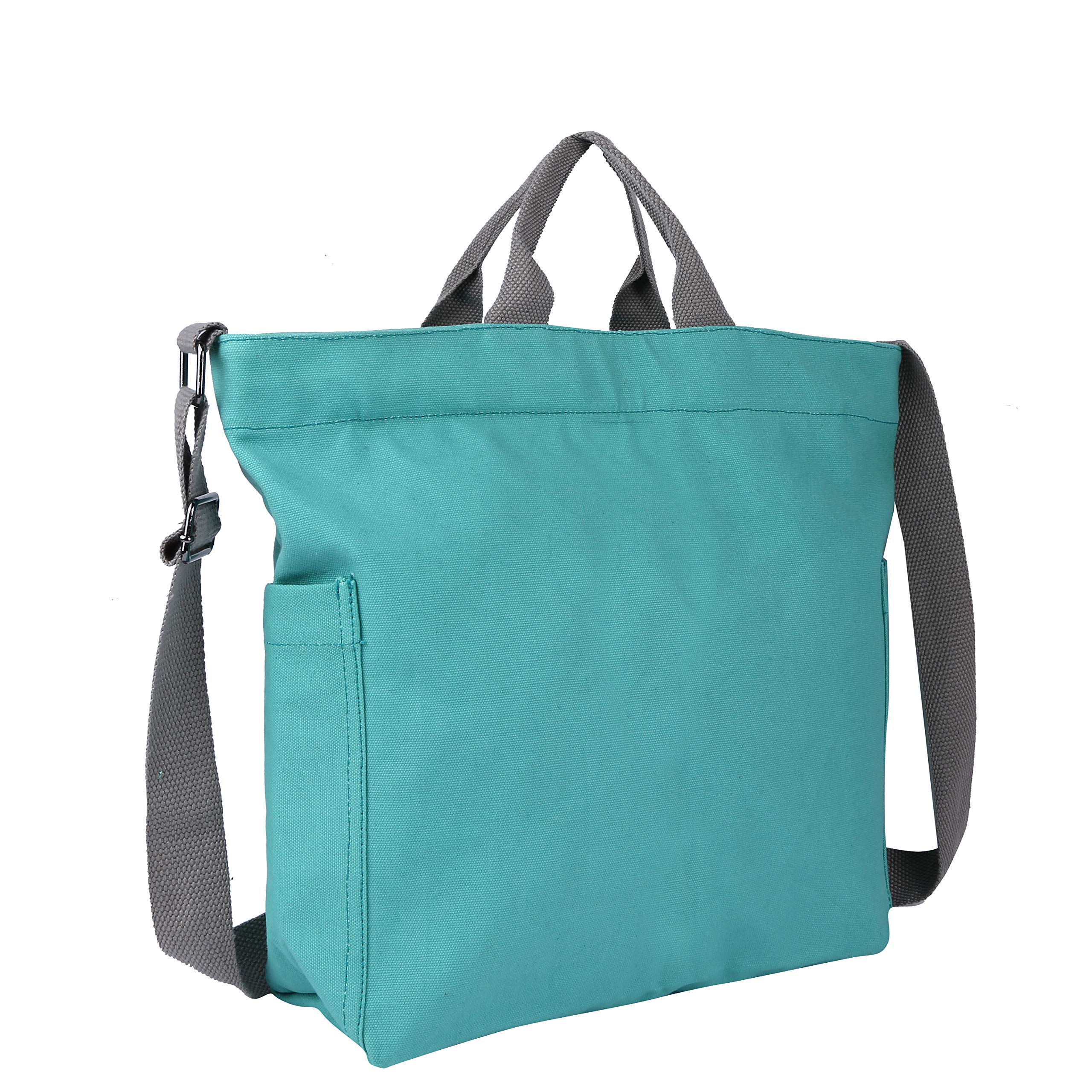Sangra Women Canvas Tote Handbags Casual Shoulder Work Bag Crossbody | Sling Bags For Women | (Misty Teal) (B08JJB6R1J) Amazon Price History, Amazon Price Tracker