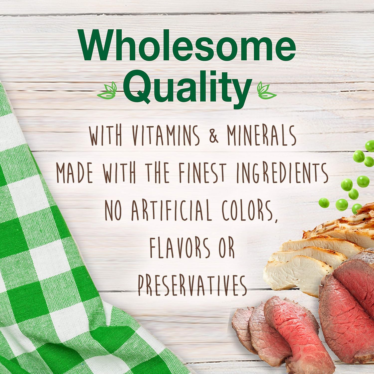 Nylabone Healthy Edibles Natural Dog Chews Long Lasting Roast Beef & Chicken Flavor Treats for Dogs, Small/Regular (24 Count)