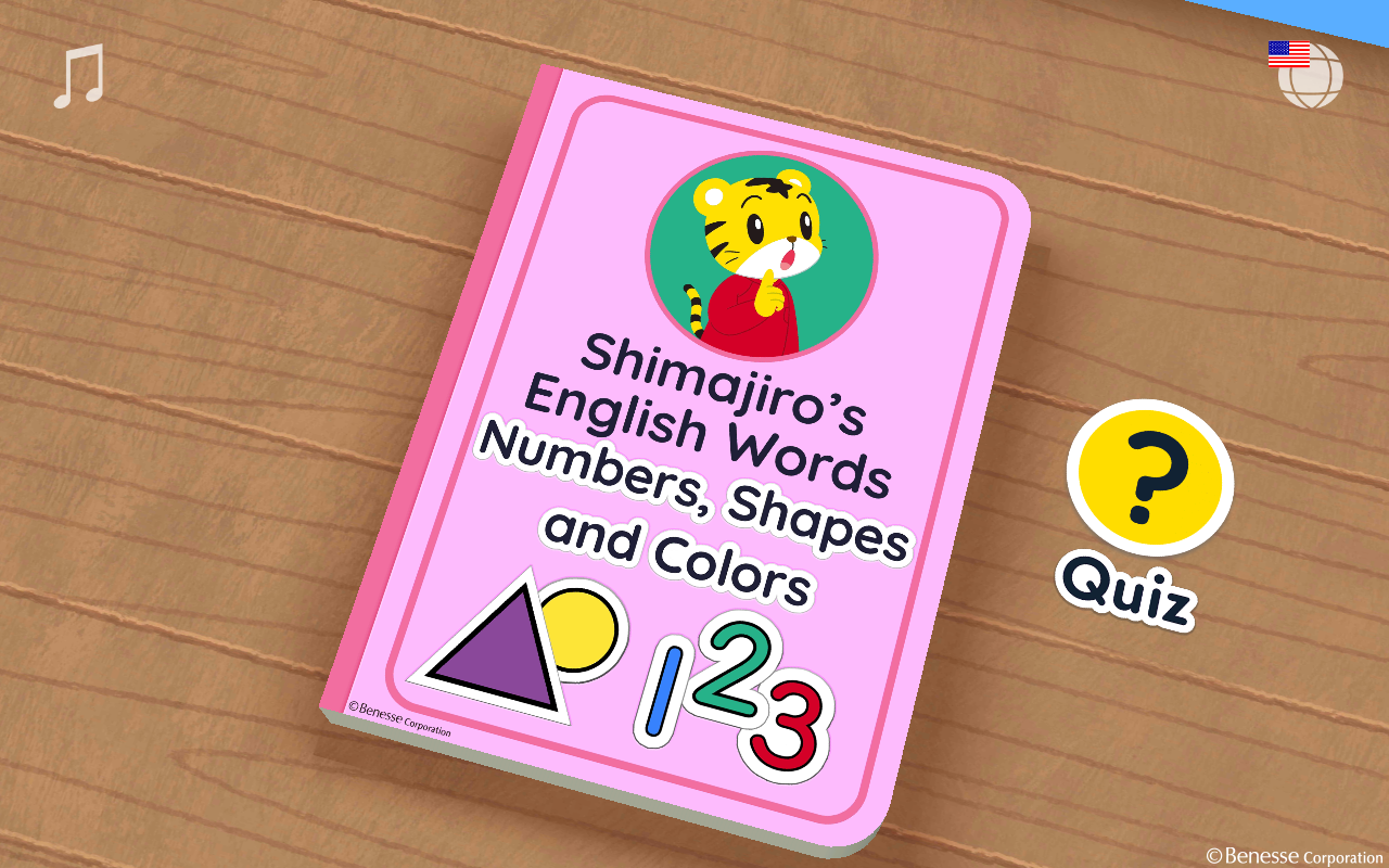 Shimajiro's English Words: Numbers, Shapes & Colors - App