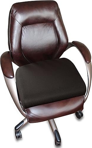 Miniatura 4 de Extra-Large Cojín de asiento de espuma viscoelástica extragrande - Perfecto para silla de oficina y silla de ruedas - No se desliza incluso en