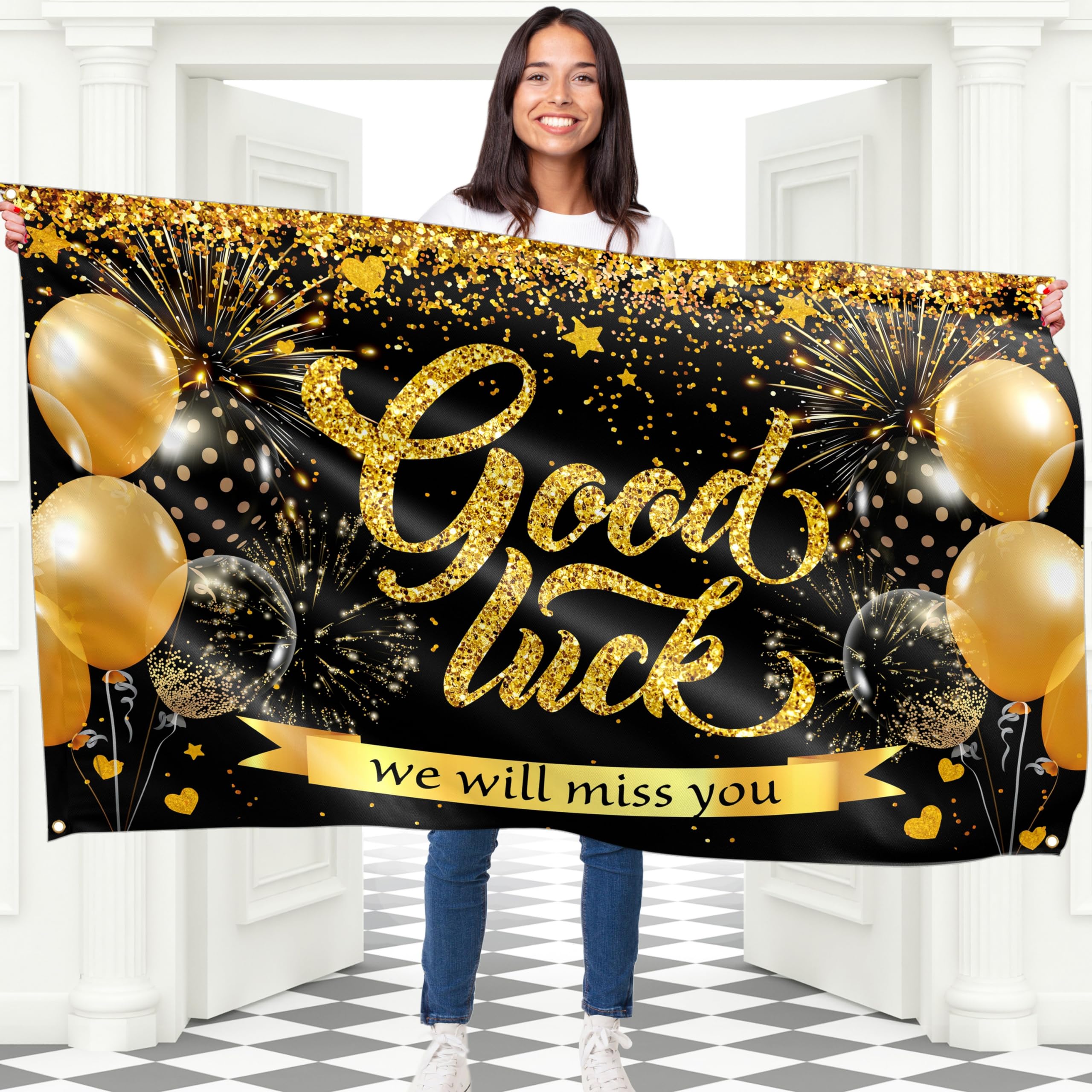 Amazon Good Luck Banner We Will Miss You Banner 5ft X 3ft We amazon-good-luck-banner-we-will-miss-you-banner-5ft-x-3ft-we