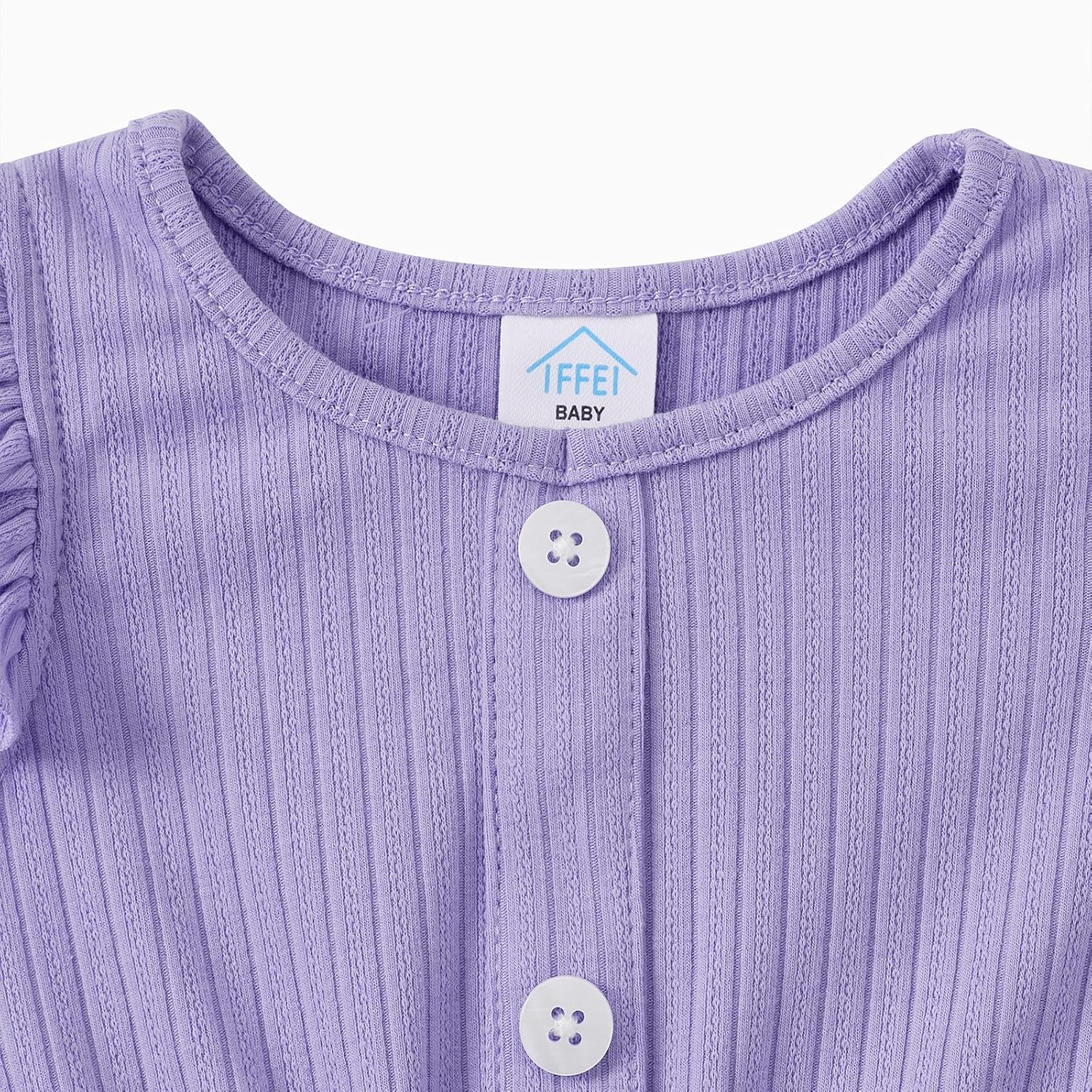 IFFEI Mommy and Me Dresses Outfits Family Matching Dots Pink Ruffle Flutter-Sleeve Dress for Mother and Daughter - Image 2