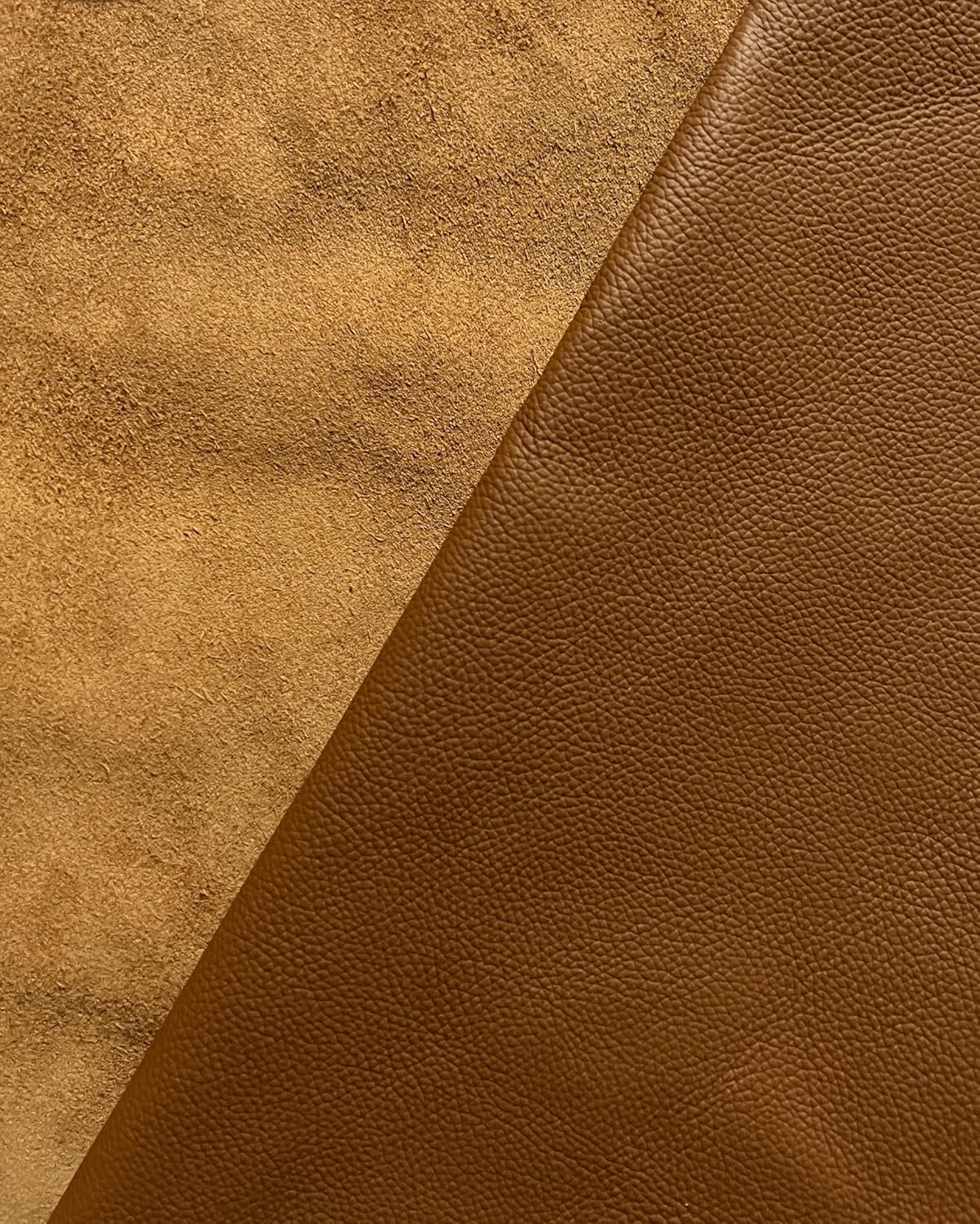 Upholstery Cowhide Leather Whole Hides 40 Sq Ft (Cognac)