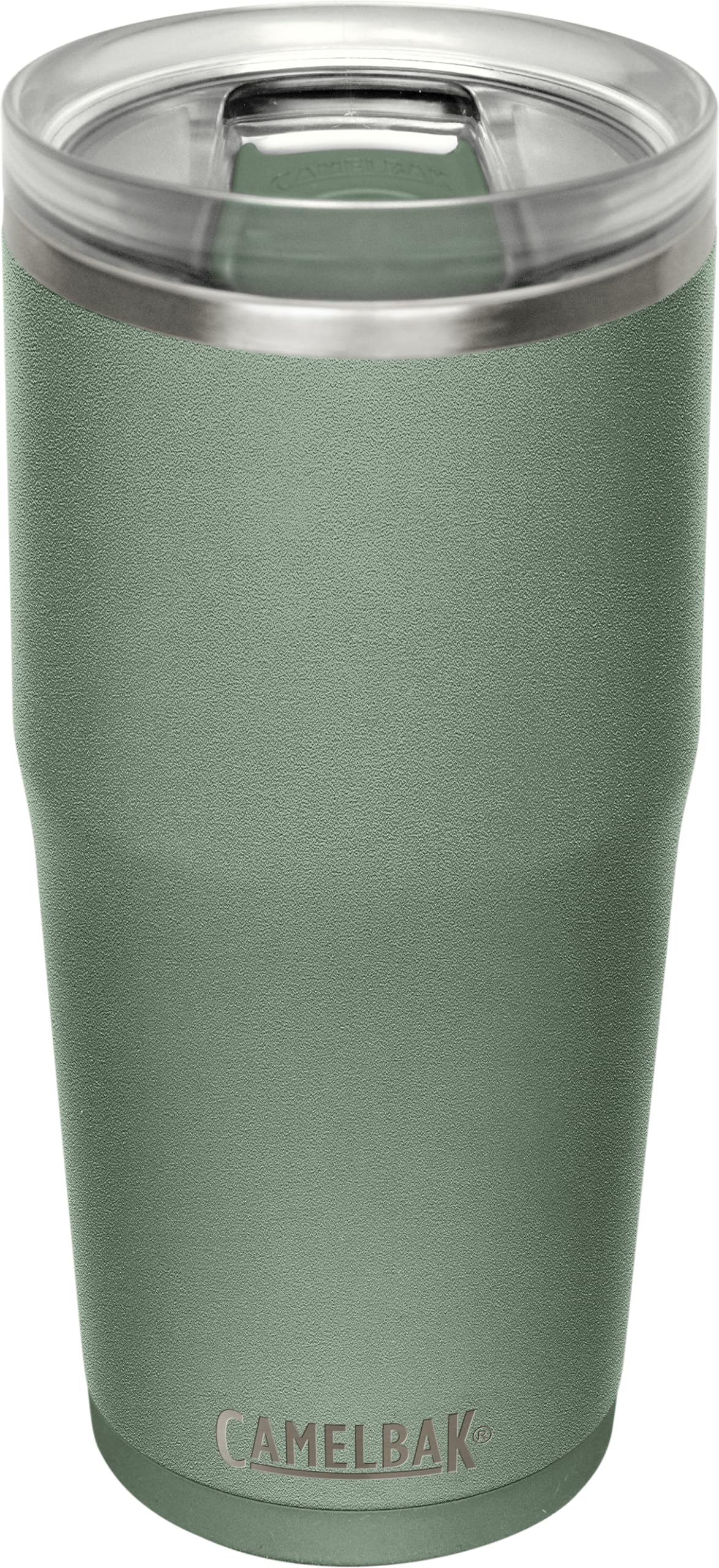 CAMELBAK Thrive Tumbler, VSS 20 oz – Sportflasche – vakuumisoliert – auslaufsicherer Deckel – rutschfester Boden – hält Getränke kalt – Edelstahl – Moss, Größe: OS