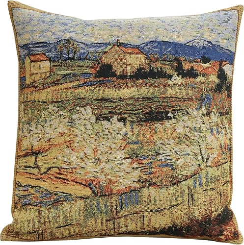 Miniatura 14 de Charlotte Home Furnishings - Funda de almohada decorativa de 16 x 16 pulgadas, fundas de almohada de tapiz para sofá y sala de estar, fundas de El