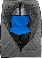 Vista 4 de Durasage - Sauna de vapor portátil personal ligera para spa - Generador de vapor de 800W, temporizador de 60 minutos, acceso con cremallera