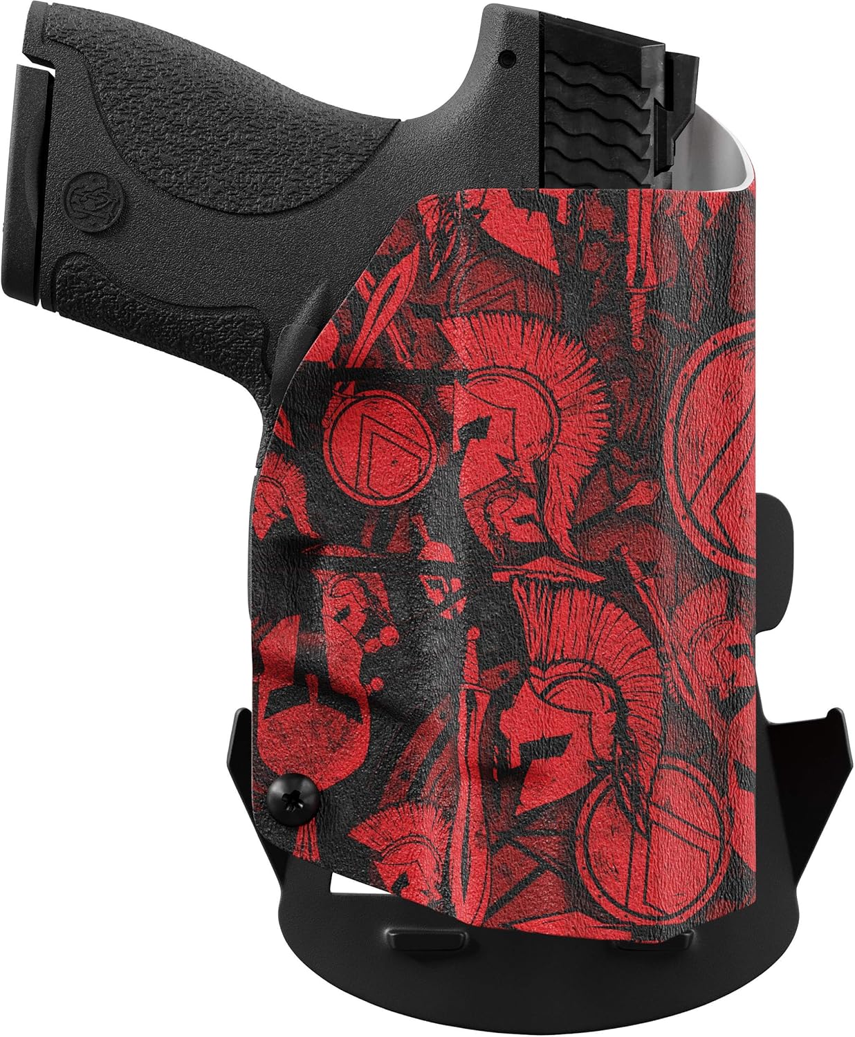 We The People Holsters - Red Spartan Camo - Outside Waistband Open Carry - OWB Kydex Holster - Adjustable Ride/Cant/Retention