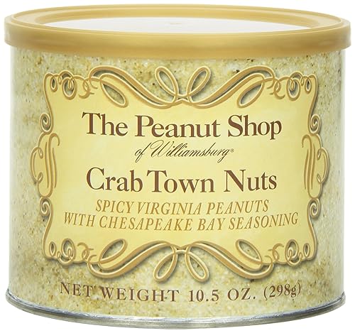 The Peanut Shop of Williamsburg Nueces de Crab Town, 10.5 onzas