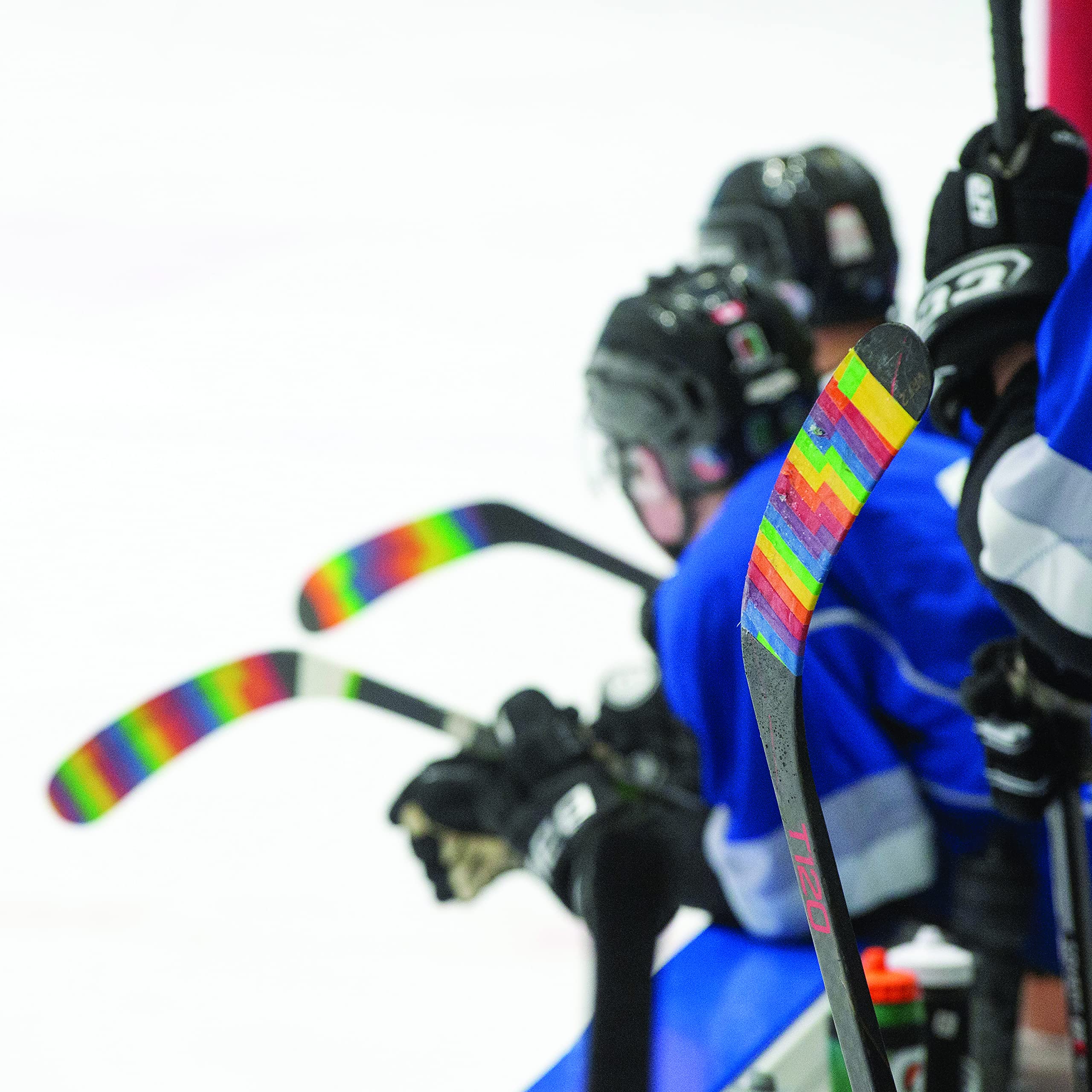 Pride Tape Awareness 24 mm x 18 m multifunctionele handgreep van katoenmix voor hockeysticks, honkbalknuppel, lacrosse, uitrusting, fietsen, uitrusting, atletische band en sport, 24 mm x 18 m