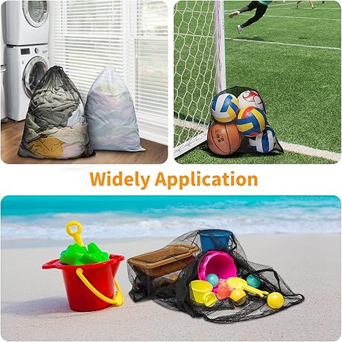 Miniatura 5 de Lestravel Bolsa de lavado de red extra grande de 23 x 35 pulgadas, bolsas de lavandería de malla duradera con cordón bloqueable para ropa delicada