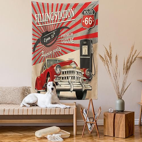 Miniatura 163 de Ambesonne Tapiz gótico, patio con hiedra encantada en la puerta antigua al bosque, colgante de pared ancho para dormitorio, sala de estar, 2-Verde