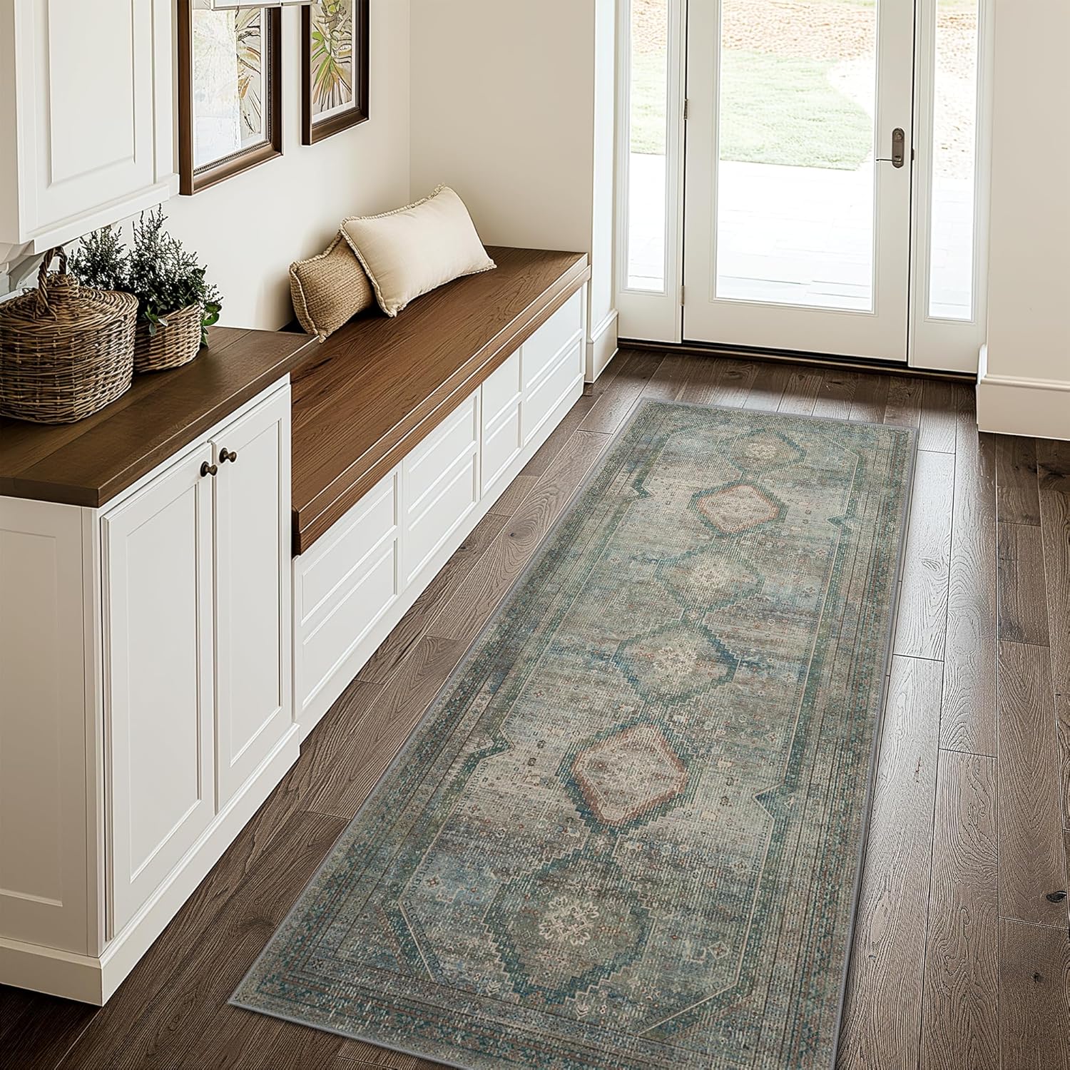 Amazon.com: GENIMO Runner Rug 2x5 Non Slip Hallway Runner Rugs, Machine ...