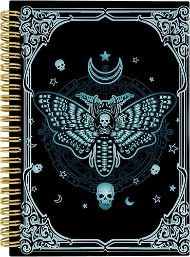 Cuaderno de Halloween, diario gótico, diario gótico, diario de bruja, cuaderno gótico, cuaderno de bruja, 5.5 x 8.3 pulgadas