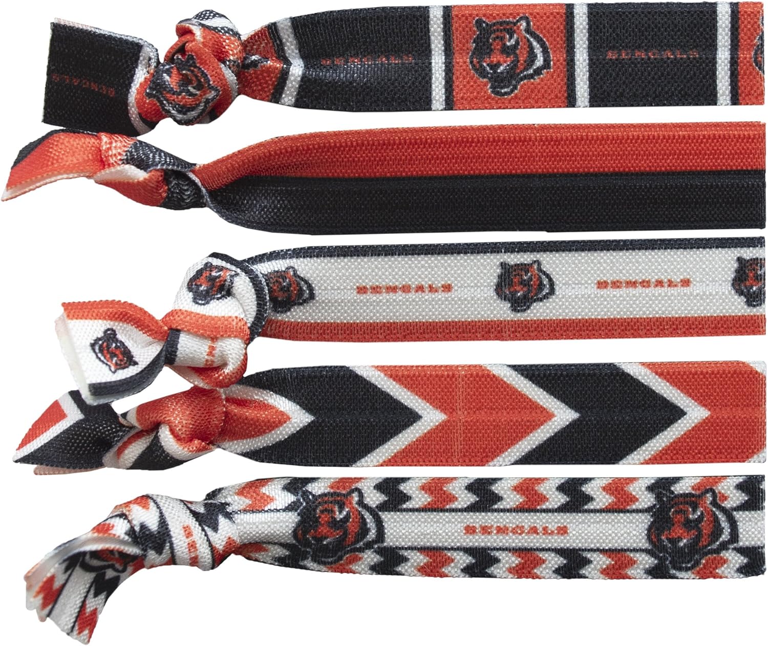 Littlearth NFL Knotted Hair Ties - Officially Licensed Teams & Colors