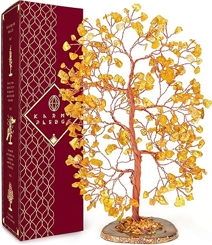 Miniatura 104 de Árbol de la vida de cristal curativo de 7 chakras, árboles bonsái hechos a mano para energía positiva, dinero y buena suerte, árbol para decoración