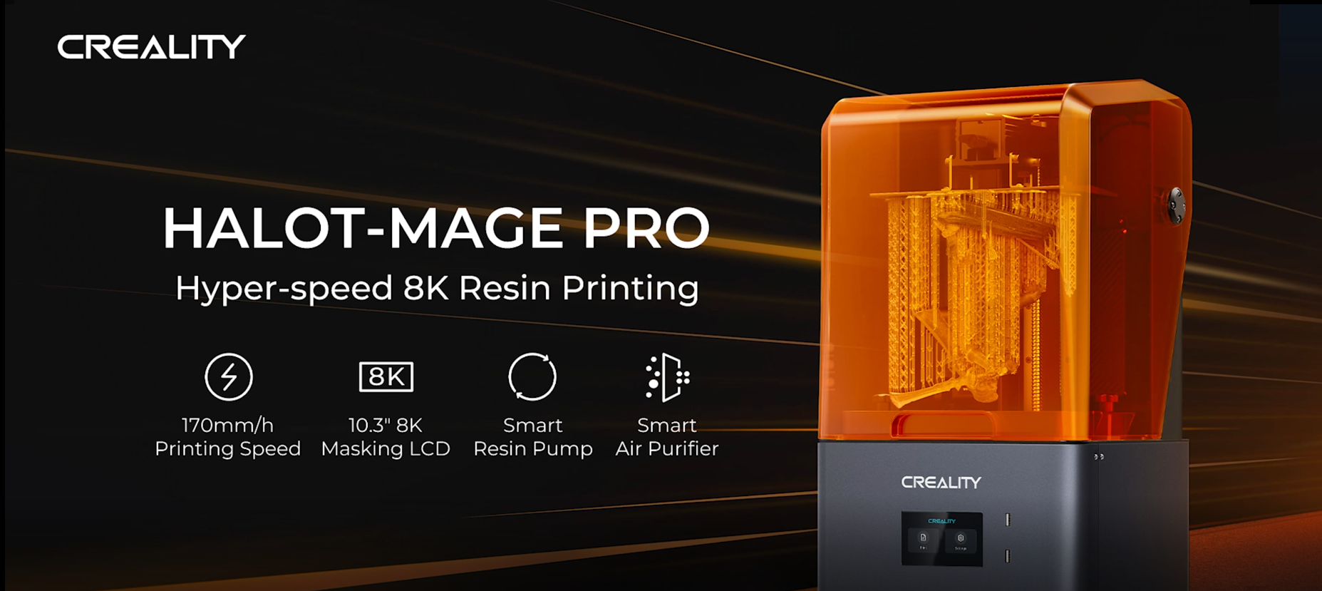 CREALITY HALOT MAGE PRO 8K プリントスクリーン　未使用 Creality HALOT-MAGE PRO 8K | 3DPRINTER SHOP id.arts
