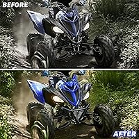 Vista 2 de Parachoques delantero para Yamaha Raptor 700 700R 2006-2025, Kit protector de parachoques delantero de hierro negro brushguard para Yamaha Raptor