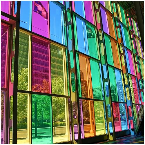 (9,50 €/m²) 8300 Fensterfolie Tönungsfolie Transparent Selbstklebend Durchsichtig Folie für Fenster Glastüren Raumteiler Spiegel (085 Rosa, 63cm x 1m) - 085 Rosa - 63cm x 100cm