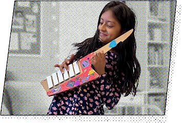 Makey Makey Keytar Invention Launchpad Starter Bundle - Activity kit for STEM Engineering and Coding - Build, Customize, and Play Your Own Educational Instrument