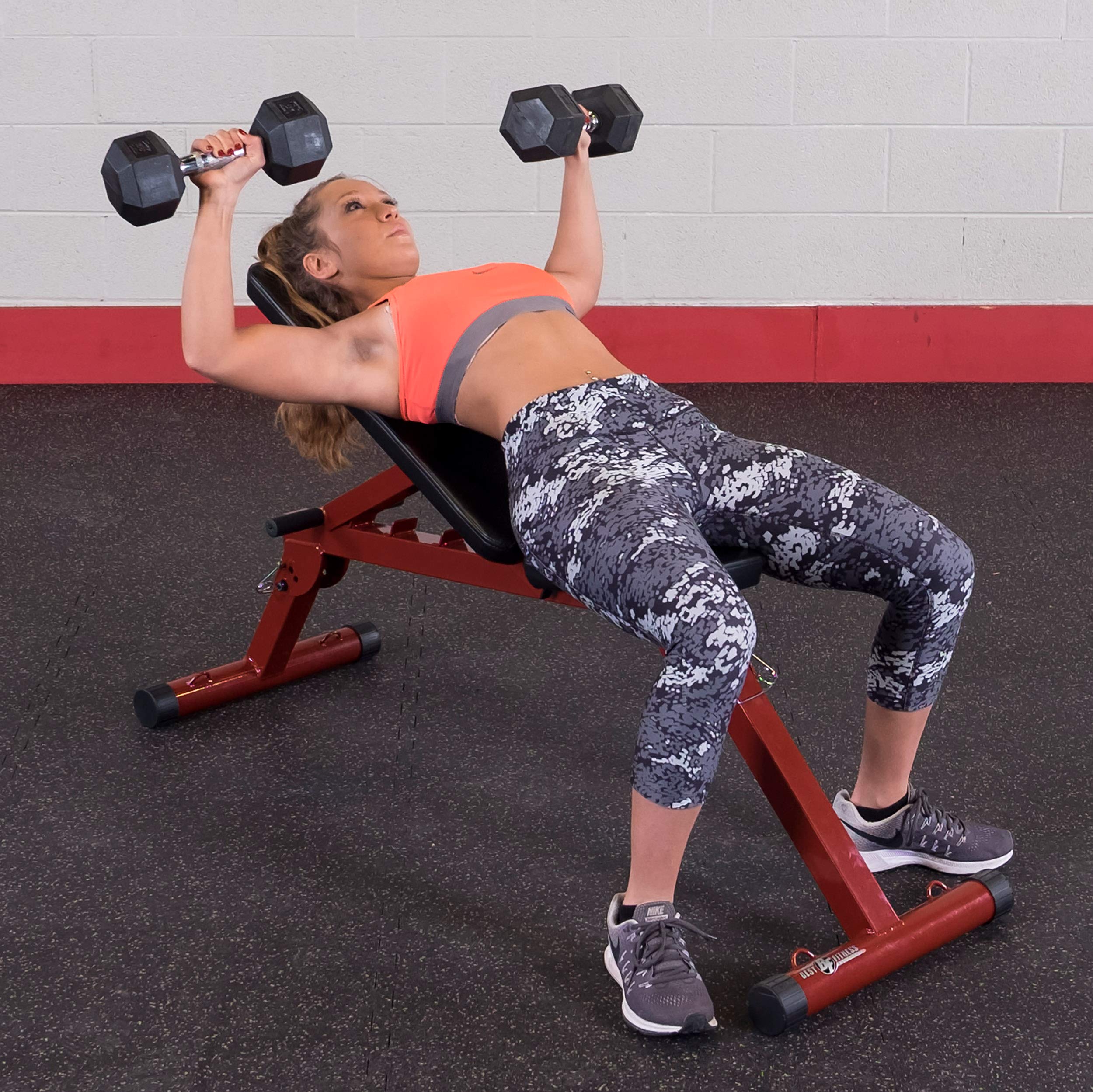 Best Fitness Bffidpl10 Flat Adjustable Weight Bench With Preacher