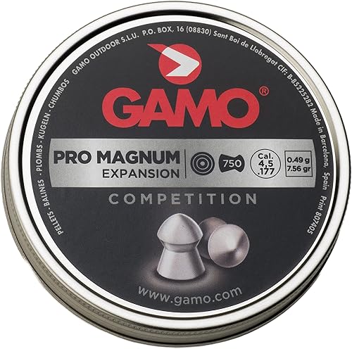 Vista 4 de Gamo Pro Magnum .177 Cal, 7.8 granos, puntiagudo, 750ct