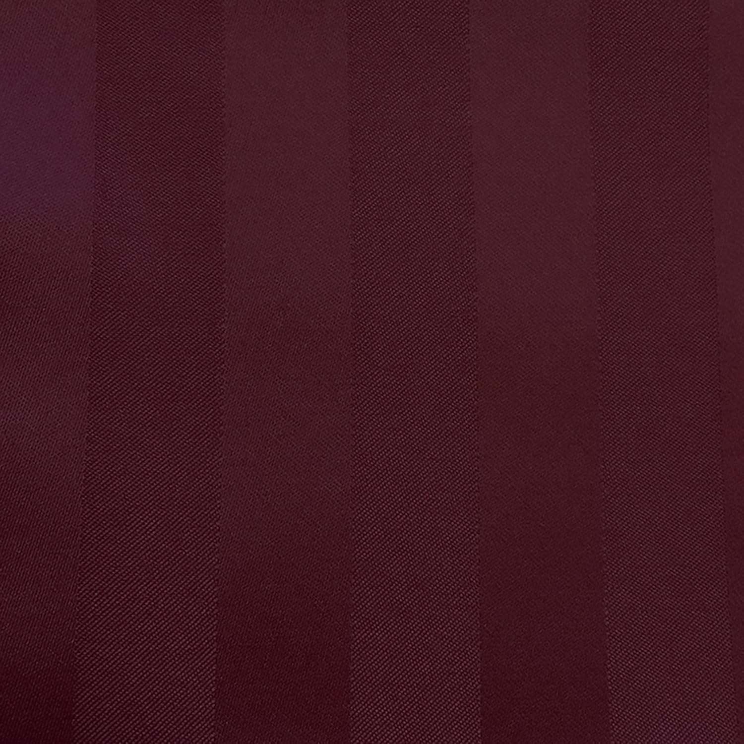 Ultimate Textile -2 Dozen- Satin-Stripe 17 x 17-Inch Cloth Napkins, Burgundy Red