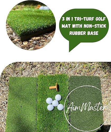 Miniatura 3 de Red de práctica de golf de 10 x 7, redes de golf para conducción en el patio trasero, red de astillado, equipo de entrenamiento de golf, 5 bolas