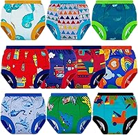 BIG ELEPHANT 100% Cotton Toddler Training Pants for Boys & Girls - Soft Absorbent Potty Training Underwear 12M-6Y