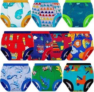 BIG ELEPHANT 100% Cotton Toddler Training Pants for Boys & Girls - Soft Absorbent Potty Training Underwear 12M-6Y