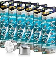 Vista 10 de MEDca Baterías AG5 LR754 – Paquete de 30 – 1.5 V alcalinas 754 LR48 193 pilas de botón de batería para audífonos y amplificadores auditivos
