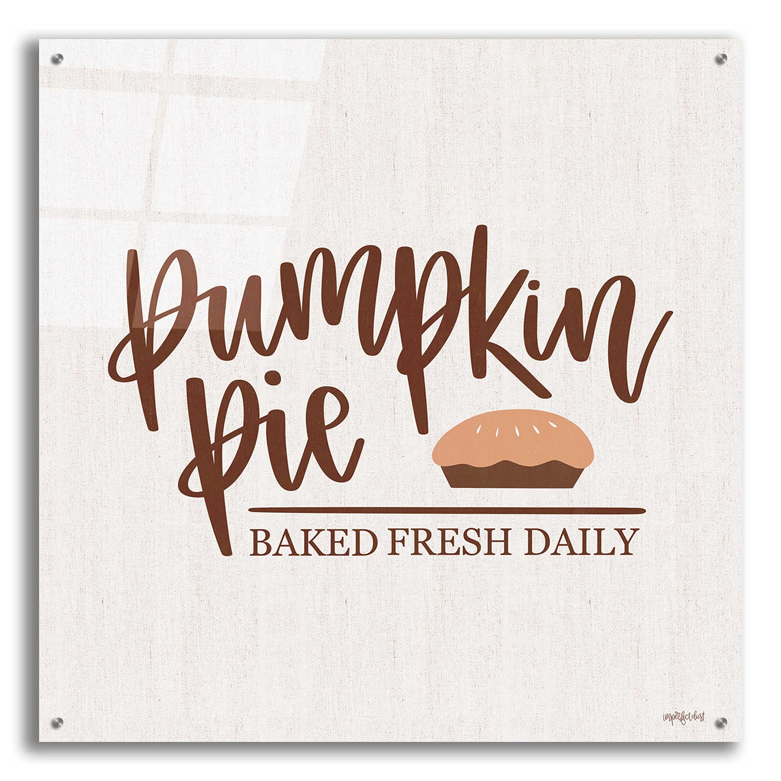 Epic Art 'Pumpkin Pie' by Imperfect Dust, Acrylic Glass Wall Art, 36